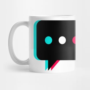 TikTok Dialogue Box Black Mug